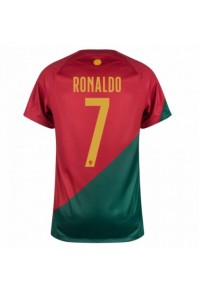 Portugali Cristiano Ronaldo #7 Jalkapallovaatteet Kotipaita MM-kisat 2022 Lyhythihainen